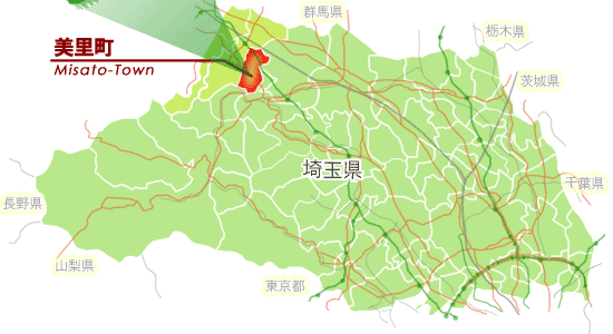 埼玉県の地図