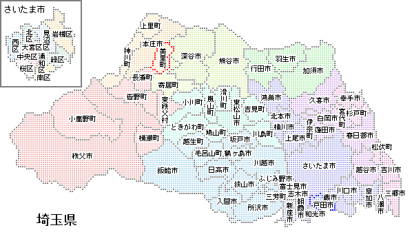 埼玉県の地図